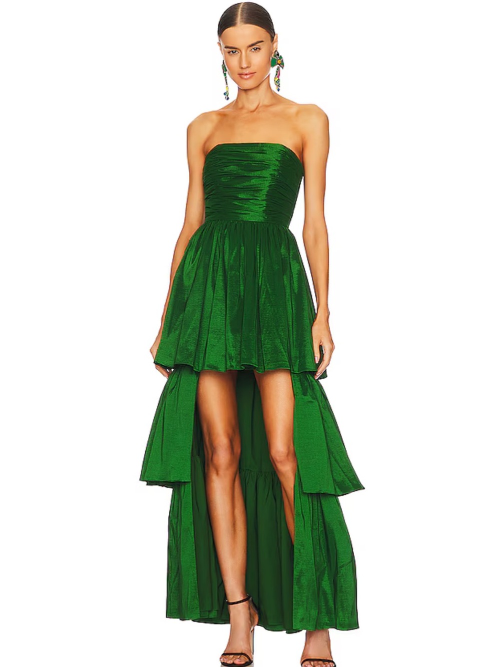 Lovers and Friends Michie Maxi Dress in Emerald Green Size Small